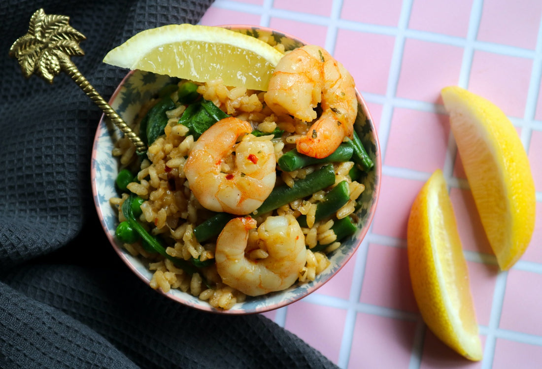 Baked Chilli Prawn Risotto